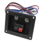 БУКСА ТЕРМИНАЛ ЗА ТОНКОЛОНА 2 ЩИПКИ+2Х6.3 МОНО