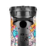 ПРЕНОСИМА РАДИО ТОНКОЛОНА С BLUETOOTH И МИКРОФОН КАРАОКЕ FM USB SD MP3 REBEL