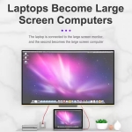 КАБЕЛ HDMI/USB/USB-C МЪЖКИ 4K 60HZ 1.8M ATC