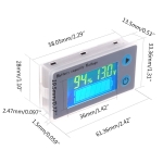 КИТ ЦИФРОВ ВОЛТМЕТЪР ИНДИКАТОР ЗАРЯД НА АКУМ. 10-100V