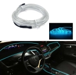 СВЕТОДИОДНА ЛЕНТА КРИСТАЛНО СИНЯ ЗА ИНТЕРИОРНО АМБИЕНТНО LED ОСВЕТЛЕНИЕ НА АВОМОМОБИЛ ИЛИ МЕБЕЛИ 12V 5М