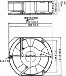 ВЕНТИЛАТОР 230V 171/151/51 2 ИЗВ SUNON  A2175HBT.TC.GN