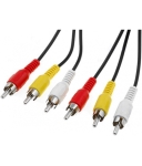 КАБЕЛ 3 ЧИНЧА/3 ЧИНЧА 10М-3RCA/1000