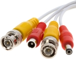 КАБЕЛ BNC И ЧИНЧ/BNC И ЧИНЧ МЪЖКО+ЗАХРАНВАЩИ БУКСИ 20 МЕТРА ЗА ВИДЕОНАБЛЮДЕНИЕ