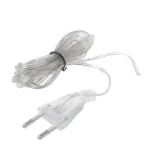 КАБЕЛ ЗАХРАНВАЩ 2X0.35MM 1.5M ПРОЗРАЧНА ИЗОЛАЦИЯ