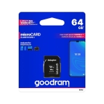 MICRO SD КАРТА 64GB С АДАПТОР КЛАС 10 GOODRAM