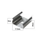 КЛИПС СКОБА ЗА ПРОФИЛ НА LED ЛЕНТА XH-058-1