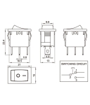 КЛЮЧ 2 ПОЗИЦИИ ЧЕРЕН ON/ON