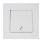 КЛЮЧ БУТОН СТЪЛБИЩЕН АВТОМАТ MUTLUSAN БЯЛ