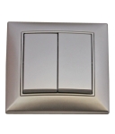 КЛЮЧ ДВОЕН МЕТАЛИК СРЕБРО