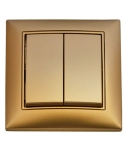 КЛЮЧ ДВОЕН МЕТАЛИК ЗЛАТО