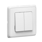 КЛЮЧ ДВОЕН ЗА ОСВЕТЛЕНИЕ LEGRAND CARIVA БЯЛ