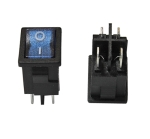 КЛЮЧ СВЕТЕЩ 2 ПОЗИЦИИ ДВОЕН ЦЯЛ СИН