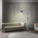 ЛАМПА ПОДОВА ПОДВИЖНА С РЕГУЛИРАНЕ СИЛАТА И ЦВЕТА НА СВЕТЕНЕ 12+3W REBEL