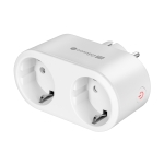 КОНТАКТ РАЗКЛОНИТЕЛ С 2 ГНЕЗДА ШУКО SMART WI FI KRUGER&MATZ CONNECT P5