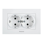 КОНТАКТ ШУКО ДВОЕН ЗА ВГРАЖДАНЕ PANASONIC