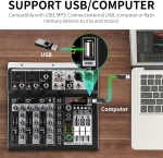 СМЕСИТЕЛ МИКСЕР ПРОФЕСИОНАЛЕН MP3/БЛУТУТ 4 КАНАЛА KP4