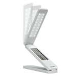 ЛАМПА НАСТОЛНА СВЕТОДИОДНА С ЧАСОВНИК И ТЕРМОМЕТЪР СГЪВАЕМА