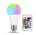 ЛАМПА LED 220V E27 9.4W RGB+W С ДИСТАНЦИОННО MODEE