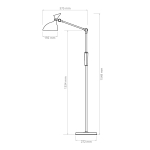 ЛАМПА ПОДОВА ПОДВИЖНА С РЕГУЛИРАНЕ СИЛАТА И ЦВЕТА НА СВЕТЕНЕ 12+3W REBEL