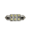 ЛАМПА АВТОМОБИЛНА 12V T11 31MM LED 6X3528
