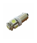 ЛАМПА АВТОМОБИЛНА 12V T8-BA9S LED WHITE 5X5050