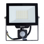 LED ПРОЖЕКТОР 30W СЪС СЕНЗОР HERO 2700LM ЧЕРЕН