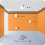 WI-FI SMART БЕЗЖИЧЕН ДАТЧИК ДЕТЕКТОР СЕНЗОР ЗА ДИМ SPACETRONIK SL-DS02