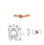 МАРКИРОВКА ЗА КАБЕЛИ ЦИФРА 1 КАФЯВА