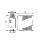 ИМПУЛСНО ЗАХРАНВАНЕ ЗА ДИН ШИНА 24V/4A DC 100W MDR-100-24