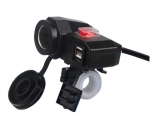 МОДУЛ ЗАРЯДНО ЗА МОТОЦИКЛЕТ 12V/8A, 5V/2.1A 2USB