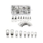 КАБЕЛНИ ОБУВКИ УХО МЕДНИ КАЛАЙДИСАНИ КОМПЛЕКТ 60 БР.  С КЛЕЩИ ПРЕСА ЗА КРИМПВАНЕ 6-50 ММ2