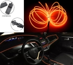 СВЕТОДИОДНА ЛЕНТА ОРАНЖЕВА ЗА ИНТЕРИОРНО АМБИЕНТНО LED ОСВЕТЛЕНИЕ НА АВОМОМОБИЛ ИЛИ МЕБЕЛИ 3V 5М