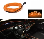 СВЕТОДИОДНА ЛЕНТА ОРАНЖЕВА ЗА ИНТЕРИОРНО АМБИЕНТНО LED ОСВЕТЛЕНИЕ НА АВОМОМОБИЛ ИЛИ МЕБЕЛИ 12V 5М
