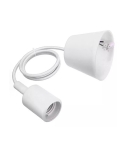 ПЕНДЕЛ С КАБЕЛ 1 М. И ФАСУНГА E27 -БЯЛ