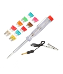 ПРОБНА ЛАМПА 6V 12V 24V КОМПЛЕКТ С АВТОПРЕДПАЗИТЕЛИ СТАНДАРТНИ