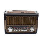 РАДИО РЕТРО FM/AM/SW USB/MP3 БЛУТУТ И ФЕНЕР 220V AC БАТЕРИИ RX-BT087