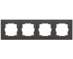 РАМКА 4 ХОРИЗОНТАЛНА MUTLUSAN ТЪМНО СИВА