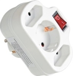 РАЗКЛОНИТЕЛ 220V С 3 ГНЕЗДА С КЛЮЧ COMMEL