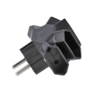 РАЗКЛОНИТЕЛ 220V С 5EU ГНЕЗДА ЧЕРЕН