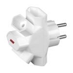 РАЗКЛОНИТЕЛ 220V С 4EU ГНЕЗДА БЯЛ
