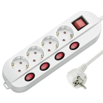 РАЗКЛОНИТЕЛ С КЛЮЧ-4 ГНЕЗДА 1.5М ИЗКЛЮЧВАНЕ 4+1 TECHNIK