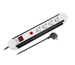 РАЗКЛОНИТЕЛ С КЛЮЧ-4 ГНЕЗДА СЪС ЗАЩИТА 1.5 МЕТРА КАБЕЛ REBEL