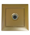 РОЗЕТКА TV МЕТАЛИК ЗЛАТО