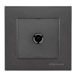 РОЗЕТКА TV MUTLUSAN ТЪМНО СИВА