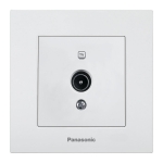 РОЗЕТКА TV PANASONIC БЯЛ