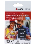 MICRO SD КАРТА 64GB С АДАПТОР КЛАС 10 AGFA PHOTO