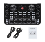 СМЕСИТЕЛ МИКСЕР С ЦИФРОВА АУДИО КАРТА ЗА КОМПЮТЪР ТЕЛЕФОН X60 USB С БАТЕРИЯ