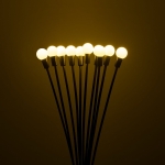 СВЕТОДИОДНО СОЛАРНО ДЕКОРАТИВНО ГРАДИНСКО ОСВЕТЛЕНИЕ 10 ЛАМПИ REBEL