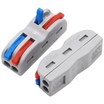 КЛЕМА ТИП WAGO 2-2 НАСРЕЩНА SPL-2 ЦВЕТНА